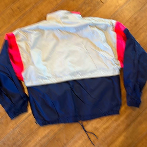 ASICS GoreTex 90s JACKET GRAY blue PINK ZIP UP nylon Windbreaker Golf Rain MEN L - Picture 3 of 16